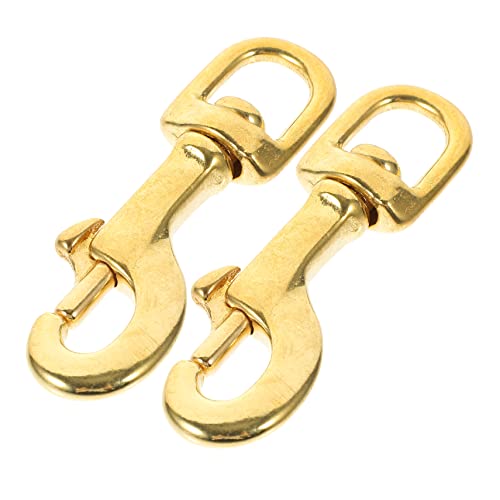 ADOCARN 2 Stück Drehfederhakenverschluss Für Taschenverschluss Für Schlüsselanhänger, Drehverschluss, DIY Schlüsselbandclips Zur Schlüsselanhängerherstellung, Metall Karabinerverschlüsse, von ADOCARN