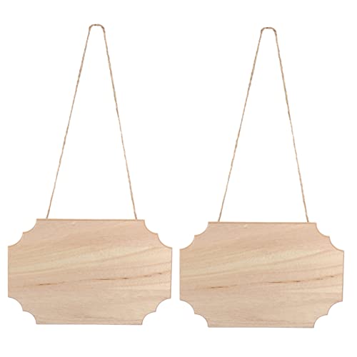 ADOCARN 2 Stück Hängendes Holzschild Natürlichem Holz Unbeschichtete Holzplaketten für Diy Malerei und Dekoration für Hochzeiten und Feste Vielseitig Einsetzbar Wand und Türschilder ADOCARN 2 Stück Hängendes Holzschild Natürlichem Holz Unbeschichtete Holzplaketten für Diy Malerei und Dekoration für Hochzeiten und Feste Vielseitig Einsetzbar Wand und Türschilder von ADOCARN