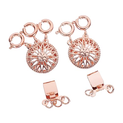 ADOCARN 2 Stück Halskette Layering Verschluss Rosegold Schmuckverschluss für DIY und Armbänder Langlebig und Stylish Praktisch für Schmuckherstellung ADOCARN 2 Stück Halskette Layering Verschluss Rosegold Schmuckverschluss für DIY und Armbänder Langlebig und Stylish Praktisch für Schmuckherstellung von ADOCARN