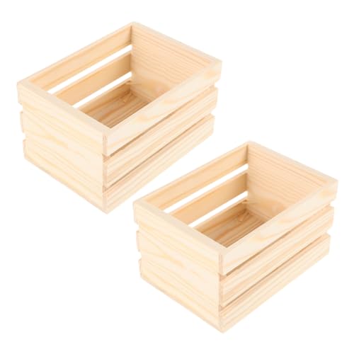 ADOCARN 2 Stück Holzkisten Dekorative Aufbewahrungskörbe für Puppenhaus und Mikro Landschaften Holzmodelle für Lebensmittel und Getränke Darstellung Detaillierte Handwerkskunst ADOCARN 2 Stück Holzkisten Dekorative Aufbewahrungskörbe für Puppenhaus und Mikro Landschaften Holzmodelle für Lebensmittel und Getränke Darstellung Detaillierte Handwerkskunst von ADOCARN