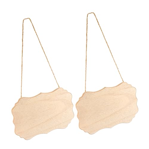 ADOCARN 2 Stück Holzschild Unbearbeitetes Holz Hängendes Diy Schild für Malerei und Home Decor Vielseitig Einsetzbar für Feste und Besondere Anlässe ADOCARN 2 Stück Holzschild Unbearbeitetes Holz Hängendes Diy Schild für Malerei und Home Decor Vielseitig Einsetzbar für Feste und Besondere Anlässe von ADOCARN