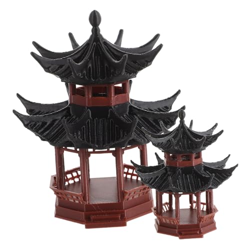 ADOCARN 2 Stück Mikro Landschaftspavillon Bonsai Figuren, Pavillon, Aquarium, Tischdekoration, Simulationspavillon Statue, Pavillon Dekorationen, DIY Bonsai Ornamente, Gartendekoration, ADOCARN 2 Stück Mikro Landschaftspavillon Bonsai Figuren, Pavillon, Aquarium, Tischdekoration, Simulationspavillon Statue, Pavillon Dekorationen, DIY Bonsai Ornamente, Gartendekoration, von ADOCARN
