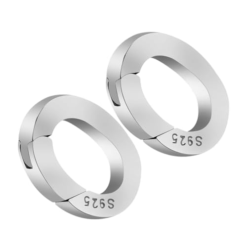 ADOCARN 2 Stück S925 Silber Schnallen Schmuckverschlussklemmen Zur Schmuckherstellung Schmuckherstellungsverschlüsse Und Verschlüsse Armbandenden Und Verschlüsse von ADOCARN