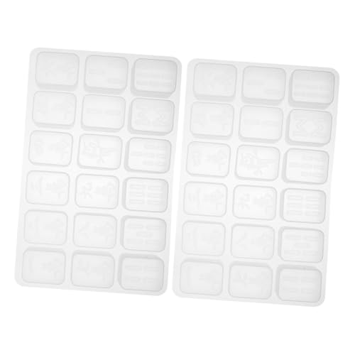 ADOCARN 2 Stück Silikon Mahjong Formen für Epoxidharz Gießen DIY Mahjong Fliesen für Bastelprojekte und Familientreffen für Anwendungen und Vielseitige Gestaltungsmöglichkeiten von ADOCARN