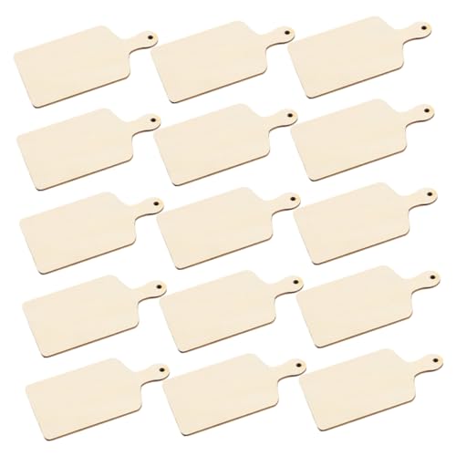 ADOCARN 20 Stück Mini Holzschneidebretter für Bastelprojekte Unbehandeltes Holz für Diy Aktivitäten für Fördert und Künstlerische Fähigkeiten von ADOCARN