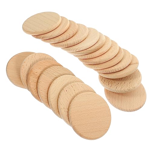 ADOCARN 20 Stück Runde Holzscheiben Unlackierte DIY Bastelscheiben Buchenholz für Malerei Brandmalerei und Kreative Projekte für Dekoration und Bastelarbeiten ADOCARN 20 Stück Runde Holzscheiben Unlackierte DIY Bastelscheiben Buchenholz für Malerei Brandmalerei und Kreative Projekte für Dekoration und Bastelarbeiten von ADOCARN