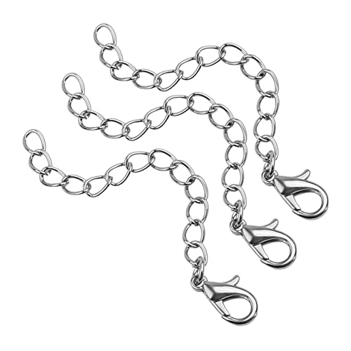 ADOCARN 20 Stück Verlängerungskette für Halskette und Armband mit Verschluss Silber DIY Schmuckzubehör zur Längenanpassung ADOCARN 20 Stück Verlängerungskette für Halskette und Armband mit Verschluss Silber DIY Schmuckzubehör zur Längenanpassung von ADOCARN