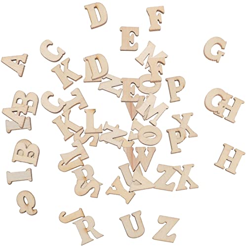 ADOCARN 200 Stück Diy Holzbuchstaben Natürliche Holzscheiben für Bastelprojekte Scrapbooking Kreative Dekoration Englische Buchstabenmuster ADOCARN 200 Stück Diy Holzbuchstaben Natürliche Holzscheiben für Bastelprojekte Scrapbooking Kreative Dekoration Englische Buchstabenmuster von ADOCARN