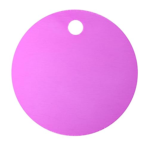 ADOCARN 25 Stück Aluminiumlegierung Hundemarke Runde Leere Id Tags für DIY Gravur Lila Haustierzubehör für Welpen und Hunde ADOCARN 25 Stück Aluminiumlegierung Hundemarke Runde Leere Id Tags für DIY Gravur Lila Haustierzubehör für Welpen und Hunde von ADOCARN