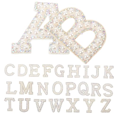 ADOCARN 26 Stück Buchstaben Sticker Mit Diamanten, 3D Aufbügler, Buchstaben Aufnäher, Aufbügler, Auf ... ADOCARN 26 Stück Buchstaben Sticker Mit Diamanten, 3D Aufbügler, Buchstaben Aufnäher, Aufbügler, Auf ... von ADOCARN