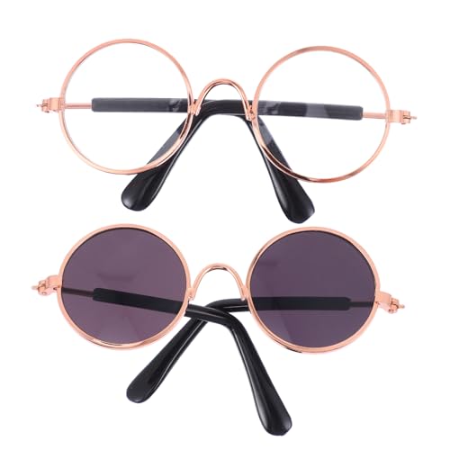 ADOCARN 2 Stücke Mini Puppe Dressing Brille Mini Figuren Gläser Spielzeug Für Mädchen Partei Liefert von ADOCARN