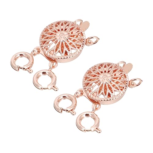 ADOCARN 2Stücke Trenner Hochwertigem Geschichtete Schmuck Schnallen Verhindert Verwicklungen für Multilayer Look Roségold von ADOCARN