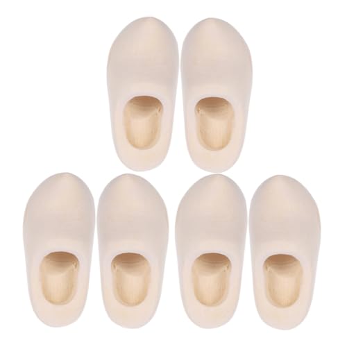 ADOCARN 3 Paare Holzschuhe für Puppenhaus Dekoration Unvollendete Holzschuhe für Diy Projekte Robustes Material für Kreative Bastelarbeiten Perfektes Zubehör für Puppenliebhaber ADOCARN 3 Paare Holzschuhe für Puppenhaus Dekoration Unvollendete Holzschuhe für Diy Projekte Robustes Material für Kreative Bastelarbeiten Perfektes Zubehör für Puppenliebhaber von ADOCARN