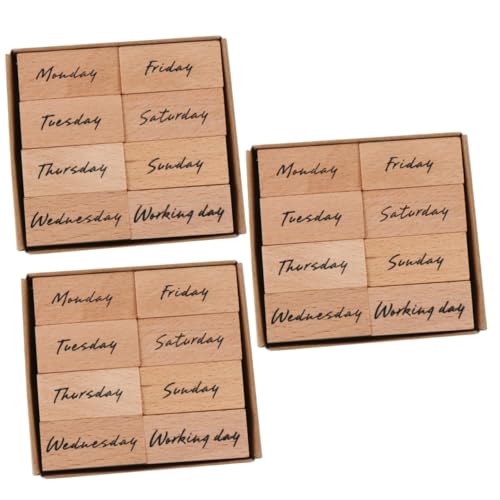 ADOCARN 3 Sätze Holzstempelset für Diy mit Wöchentlichen Designs Natürliche Holzstempel für Scrapbooking Kartenherstellung und Bastelprojekte Einfach zu Verwenden für Mehr ADOCARN 3 Sätze Holzstempelset für Diy mit Wöchentlichen Designs Natürliche Holzstempel für Scrapbooking Kartenherstellung und Bastelprojekte Einfach zu Verwenden für Mehr von ADOCARN