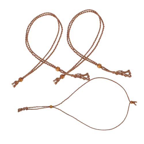 ADOCARN 3 Stück Handgewebte Halskette DIY Halskettenherstellung Kordel Halskettenkordeln Steinhalter Halskettenkäfig Halskettenhalter Kristall Halskettenhalter Handgewebtes von ADOCARN