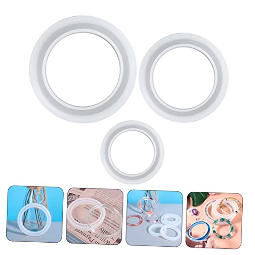 ADOCARN 3 Stück Teiliges Diy Silikon Armband Gießform Glatte Epoxidharz Schmuckform Kristallklare Resin Form für Handgelenk Schmuckherstellung für Bastelprojekte mit Kindern und Anfängern ADOCARN 3 Stück Teiliges Diy Silikon Armband Gießform Glatte Epoxidharz Schmuckform Kristallklare Resin Form für Handgelenk Schmuckherstellung für Bastelprojekte mit Kindern und Anfängern von ADOCARN