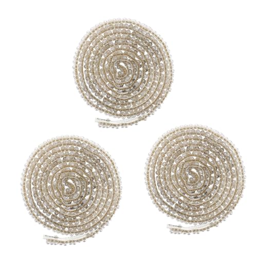 ADOCARN 3Rollen Breites Bling Perlenspitze für Diy Hochzeitsdekoration Geburtstagsfeier und Verpackungen Vielseitig Einsetzbar ADOCARN 3Rollen Breites Bling Perlenspitze für Diy Hochzeitsdekoration Geburtstagsfeier und Verpackungen Vielseitig Einsetzbar von ADOCARN