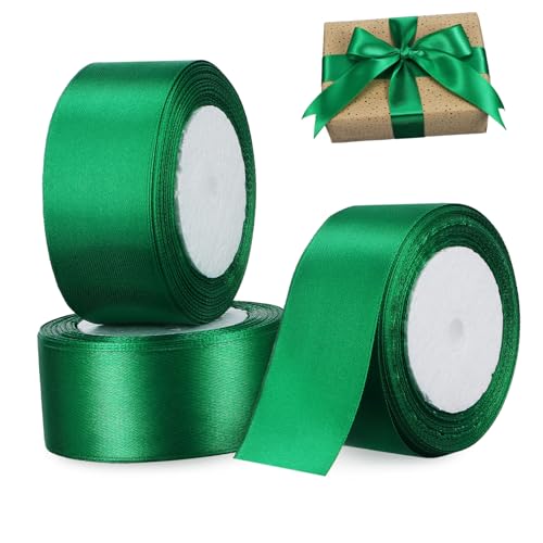 ADOCARN 3Rollen Breites Satinband für Bastelarbeiten Geschenkband Elegantem Breit für Hochzeiten Geburtstagsfeiern und Dekorationen ADOCARN 3Rollen Breites Satinband für Bastelarbeiten Geschenkband Elegantem Breit für Hochzeiten Geburtstagsfeiern und Dekorationen von ADOCARN