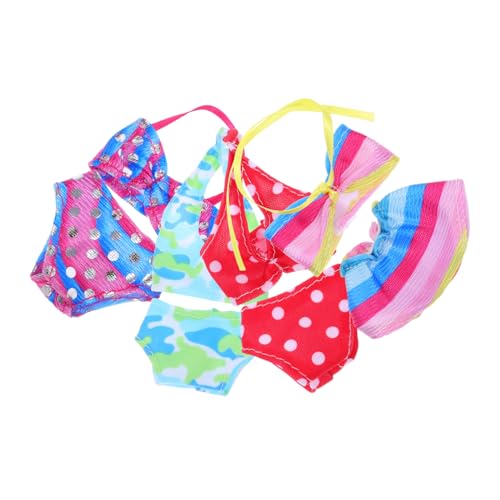 ADOCARN 4 Sätze Kleidung für Puppen Teiliges mit Badeanzügen für Puppen für Strandurlaub und Fotografie Hochwertige Verarbeitung und Komfortable Materialien für Stundenlangen Spielspaß ADOCARN 4 Sätze Kleidung für Puppen Teiliges mit Badeanzügen für Puppen für Strandurlaub und Fotografie Hochwertige Verarbeitung und Komfortable Materialien für Stundenlangen Spielspaß von ADOCARN