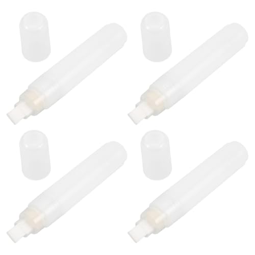 ADOCARN 4 Stück Markerzubehör leerer Farbstift nachfüllbare Lackstift leere Markierungen nachfüllbarer Marker malen marker Stiftrohlinge nachfüllbare Farbmarker Plastik Transparent von ADOCARN