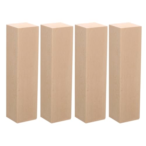 ADOCARN 4 Stück unbehandelte Holzschnitzblöcke: Lindenholz-Bastelblöcke zum Holzschnitzen, Basteln und Schnitzen, DIY-Projekte, Bildhauerei und Kunsthandwerk, 15 x 3,8 x 3,8 cm ADOCARN 4 Stück unbehandelte Holzschnitzblöcke: Lindenholz-Bastelblöcke zum Holzschnitzen, Basteln und Schnitzen, DIY-Projekte, Bildhauerei und Kunsthandwerk, 15 x 3,8 x 3,8 cm von ADOCARN