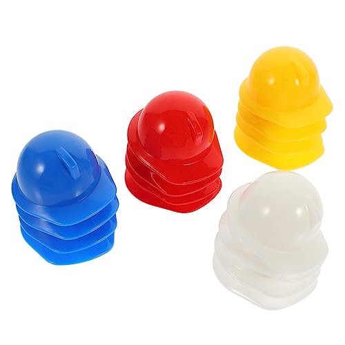 ADOCARN 40 Stück Mini Baumützen, Puppenhelme, Miniatur Helmhüte, Verschiedene Miniatur Hüte, Sicherheitshut, Tortenaufsätze, Kleine Hüte, Mini Hüte Und Helme, Puppenhüte, von ADOCARN
