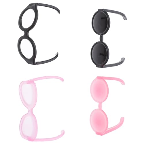 ADOCARN Elegante Mini-Brille Für Puppen 40 Stück Anzieh-Requisiten Puppenaugen Aus Kunststoff von ADOCARN