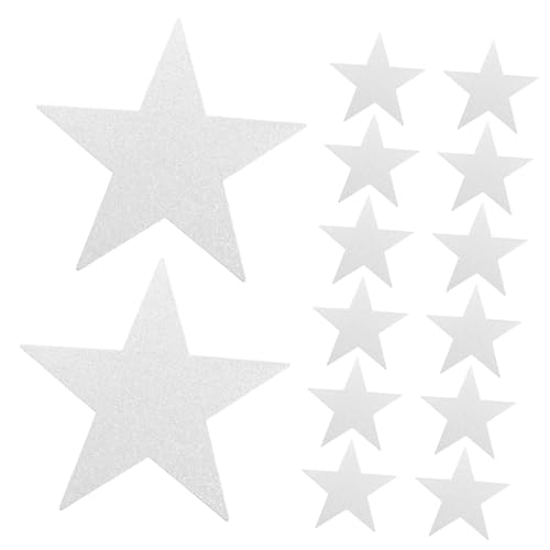 ADOCARN 48 Stück Teiliges Glitzer Stern Papier Doppelseitig Handgeschnittene Stern Ausschnitte für Pinnwand Diy Bastelprojekte Klassenzimmerdekoration Party und Wandgestaltung von ADOCARN