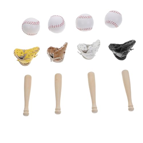 ADOCARN 4sätze Baseball Set Teiliges Set Mit Schlüsselanhängern Und Deko-Accessoires Für Schlüssel Handys Und Taschen Für Baseball-Fans Und von ADOCARN