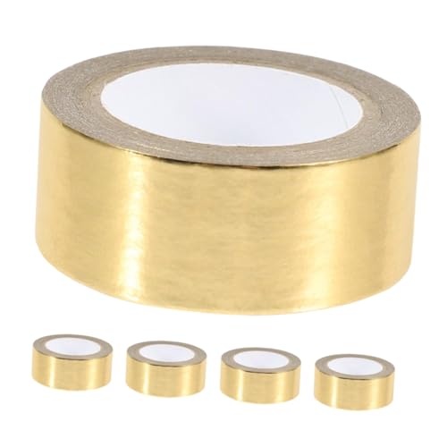 ADOCARN 5 Rollen Heißpräge-Washi-Tape dekorative Klebebänder Washi-Tape-Aufkleber selbstklebende Bänder dekorativer Klebebandaufkleber ästhetisches Washi-Tape Washi-Klebeband Papier Golden ADOCARN 5 Rollen Heißpräge-Washi-Tape dekorative Klebebänder Washi-Tape-Aufkleber selbstklebende Bänder dekorativer Klebebandaufkleber ästhetisches Washi-Tape Washi-Klebeband Papier Golden von ADOCARN