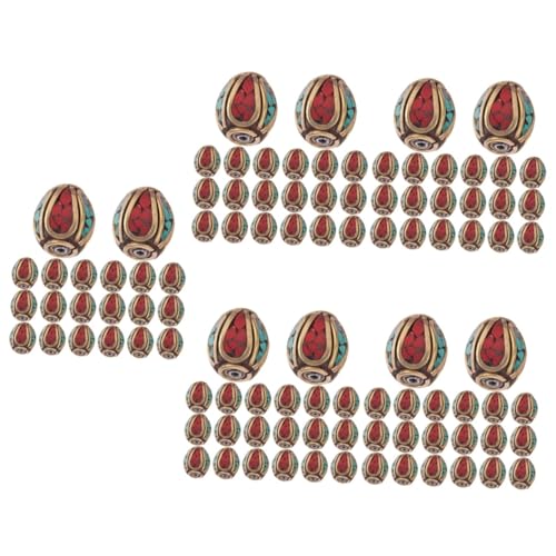 ADOCARN 5 Sätze Nepal Style Buddha Spacer Perlen Diy Schmuckzubehör Für Armbänder Und Handgefertigte Lose Perlen Messing Und Türkis Vielseitig Und Dekorativ 20 Stück * 5 ADOCARN 5 Sätze Nepal Style Buddha Spacer Perlen Diy Schmuckzubehör Für Armbänder Und Handgefertigte Lose Perlen Messing Und Türkis Vielseitig Und Dekorativ 20 Stück * 5 von ADOCARN