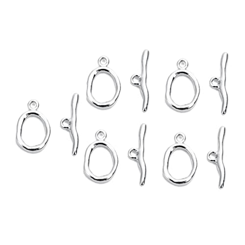 ADOCARN 5 Satz DIY Schmuckverschluss Abnorme Ot Buckle Kupfer für Armbänder und Mehr Silbern Robust für DIY Schmuckherstellung ADOCARN 5 Satz DIY Schmuckverschluss Abnorme Ot Buckle Kupfer für Armbänder und Mehr Silbern Robust für DIY Schmuckherstellung von ADOCARN