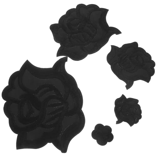 ADOCARN 5 Stück Aufnäher Mit Rosenmotiv Zum Aufbügeln Für Kleidung, Schuhflicken, Bestickte Flicken, Vintage Jeansflicken, Kleidungsflicken, Bestickte Blumen, Hutflicken, Aufnäher Zum ADOCARN 5 Stück Aufnäher Mit Rosenmotiv Zum Aufbügeln Für Kleidung, Schuhflicken, Bestickte Flicken, Vintage Jeansflicken, Kleidungsflicken, Bestickte Blumen, Hutflicken, Aufnäher Zum von ADOCARN