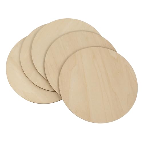 ADOCARN 5 Stück Runde Holzscheiben Unbehandeltem Holz Diy Bastelmaterial für Dekorationen Malerei und Handwerksprojekte Türkränze und Bastelideen ADOCARN 5 Stück Runde Holzscheiben Unbehandeltem Holz Diy Bastelmaterial für Dekorationen Malerei und Handwerksprojekte Türkränze und Bastelideen von ADOCARN