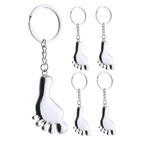 ADOCARN 5 Stück Schlüsselanhänger Mit Kleinen Füßen, Metall, Zinklegierung, Schlüsselanhänger, Schlüsselanhänger, Tasche, Hängender Schlüsselanhänger, Taschenanhänger, Taschenfußabdruck ADOCARN 5 Stück Schlüsselanhänger Mit Kleinen Füßen, Metall, Zinklegierung, Schlüsselanhänger, Schlüsselanhänger, Tasche, Hängender Schlüsselanhänger, Taschenanhänger, Taschenfußabdruck von ADOCARN