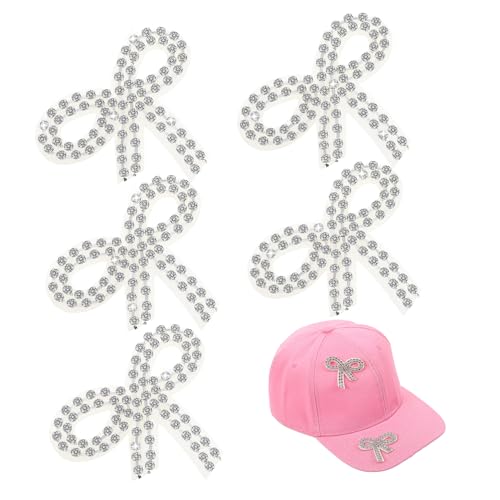ADOCARN 5 Stück Strass Schleifen Patches Funkelnde Applikationen zur Reparatur von Kleidung Taschen und Accessoires für Diy Projekte und Stilvolle Dekoration ADOCARN 5 Stück Strass Schleifen Patches Funkelnde Applikationen zur Reparatur von Kleidung Taschen und Accessoires für Diy Projekte und Stilvolle Dekoration von ADOCARN