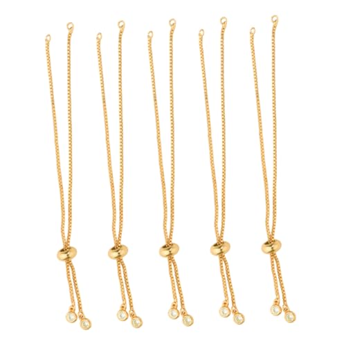 ADOCARN 5 Stück Teiliges Verstellbares Armband für DIY Schmuckherstellung Halbfertige Ketten für Kreative Projekte für Bastelarbeiten und ADOCARN 5 Stück Teiliges Verstellbares Armband für DIY Schmuckherstellung Halbfertige Ketten für Kreative Projekte für Bastelarbeiten und von ADOCARN