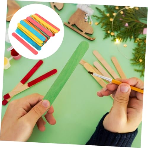 ADOCARN 50 Stück Bunte Eisstiele Robustem Holz Extra Vielseitige Bastelhölzer für Diy Kunstprojekte für Familienaktivitäten und Kreative Kinderhandwerke ADOCARN 50 Stück Bunte Eisstiele Robustem Holz Extra Vielseitige Bastelhölzer für Diy Kunstprojekte für Familienaktivitäten und Kreative Kinderhandwerke von ADOCARN