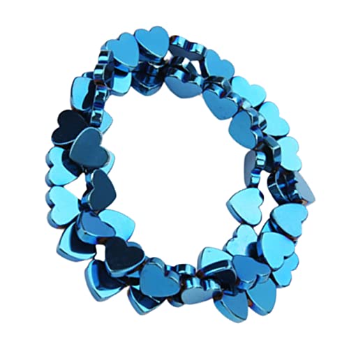 ADOCARN 50 Stück Hollow Heart Perlen Bunte Steinperlen für DIY Armbänder und Bastelzubehör für Schmuckherstellung und Dekoration Blau ADOCARN 50 Stück Hollow Heart Perlen Bunte Steinperlen für DIY Armbänder und Bastelzubehör für Schmuckherstellung und Dekoration Blau von ADOCARN
