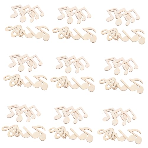 ADOCARN 50 Stück Holz Musiknoten Ausschnitte Unfertige Holzscheiben Musiknoten Holz Dekoration Holzstücke für DIY Bastelarbeiten Beige ADOCARN 50 Stück Holz Musiknoten Ausschnitte Unfertige Holzscheiben Musiknoten Holz Dekoration Holzstücke für DIY Bastelarbeiten Beige von ADOCARN