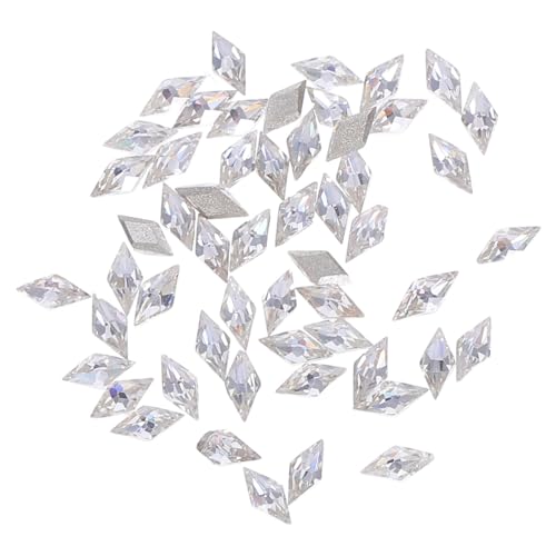 ADOCARN 50 Stück Mini Prismatic Manicure Nagelperlen Nageljuwelen kleine Nageledelsteine glänzendes Nagel -Mini - Nagelanhänger mit flacher Rückseite Nagelsteine flacher Bohrer Silber ADOCARN 50 Stück Mini Prismatic Manicure Nagelperlen Nageljuwelen kleine Nageledelsteine glänzendes Nagel -Mini - Nagelanhänger mit flacher Rückseite Nagelsteine flacher Bohrer Silber von ADOCARN