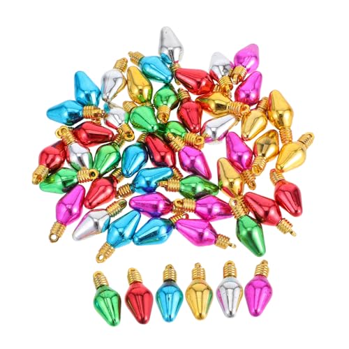 ADOCARN 50 Stück Mini-glühbirnen-perlen Zum Aufhängen Von Weihnachtslichtern, Mini-glühbirnen Zum Aufhängen Am Weihnachtsbaum, Für Die Schmuckherstellung, DIY, Festliche ADOCARN 50 Stück Mini-glühbirnen-perlen Zum Aufhängen Von Weihnachtslichtern, Mini-glühbirnen Zum Aufhängen Am Weihnachtsbaum, Für Die Schmuckherstellung, DIY, Festliche von ADOCARN
