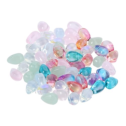 ADOCARN 50Stücke Mehrfarbige Glasperlen für DIY Schmuck Handgefertigte Anhänger Verschiedenen Farben für Armbänder und Bastelprojekte von ADOCARN