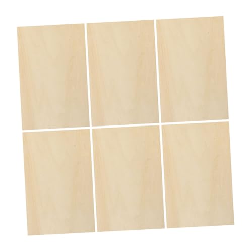 ADOCARN 6 Stück Unlackierte Holzplatten Lindenholz für Bastelprojekte Ultraleichte Diy Holzscheiben für Pyrografie und Kunstprojekte für Anfänger und Profis ADOCARN 6 Stück Unlackierte Holzplatten Lindenholz für Bastelprojekte Ultraleichte Diy Holzscheiben für Pyrografie und Kunstprojekte für Anfänger und Profis von ADOCARN