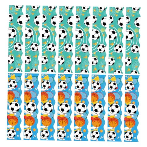 ADOCARN 60 Blatt Pinnwand Border Aufkleber Bunte Fußball und Basketball für Klassenzimmerdekoration Designs mit Je Blättern Langlebige und Leicht Anbringbare Dekorationen ADOCARN 60 Blatt Pinnwand Border Aufkleber Bunte Fußball und Basketball für Klassenzimmerdekoration Designs mit Je Blättern Langlebige und Leicht Anbringbare Dekorationen von ADOCARN