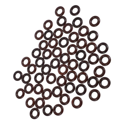 ADOCARN 60 Stück Runde Holzringe Zur Schmuckherstellung, Holzringe Für Schmuck, Handtaschenzubehör, Bastelringe Zum Aufhängen, DIY Ring, Holzringe Zum Basteln, Holzringe Zum Aufhängen, von ADOCARN