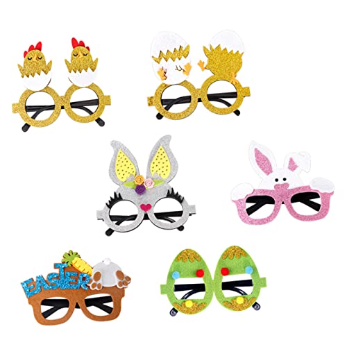 ADOCARN Partybrillen 6st Ostern Brillengestell Led-brille Partygeschenke Für Kinderbrillen Sonnenbrille Neujahr Easter Decoration Osterfest Dekoration Osterbrille Für Lustige Ostergläser Plastik ADOCARN Partybrillen 6st Ostern Brillengestell Led-brille Partygeschenke Für Kinderbrillen Sonnenbrille Neujahr Easter Decoration Osterfest Dekoration Osterbrille Für Lustige Ostergläser Plastik von ADOCARN