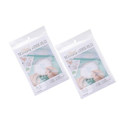 ADOCARN 8 Stück Wasserlösliches Stick Transferpapier Mit Vorgedrucktem Wasserlöslichem Stabilisator, Stick Und Stich Nähstabilisatoren, Stickstichbuch, Klebriger Wasserlöslicher von ADOCARN