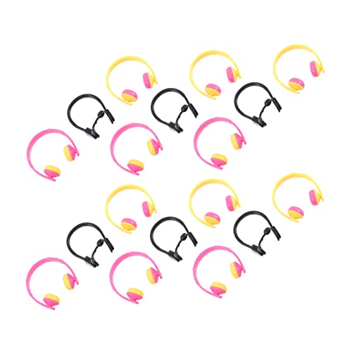 ADOCARN 80st Mini-Sonnenbrille Zubehör Miniatur Puppe Mit Brille Headset-Dekoration Puppenhochstuhl Winzige Bastelbrillen Träger Puppenbrille Kunststoffgläser Puppen Plastik von ADOCARN