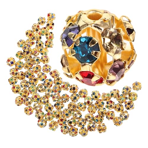 ADOCARN 90 Stück Perlen Zum Basteln, Schmuckperlen, Lose Perlen, Charm Diamantperlen, DIY Perlen, Zubehör Zur Armbandherstellung, Perlen Zur Schmuckherstellung, DIY Girlandenperlen, von ADOCARN